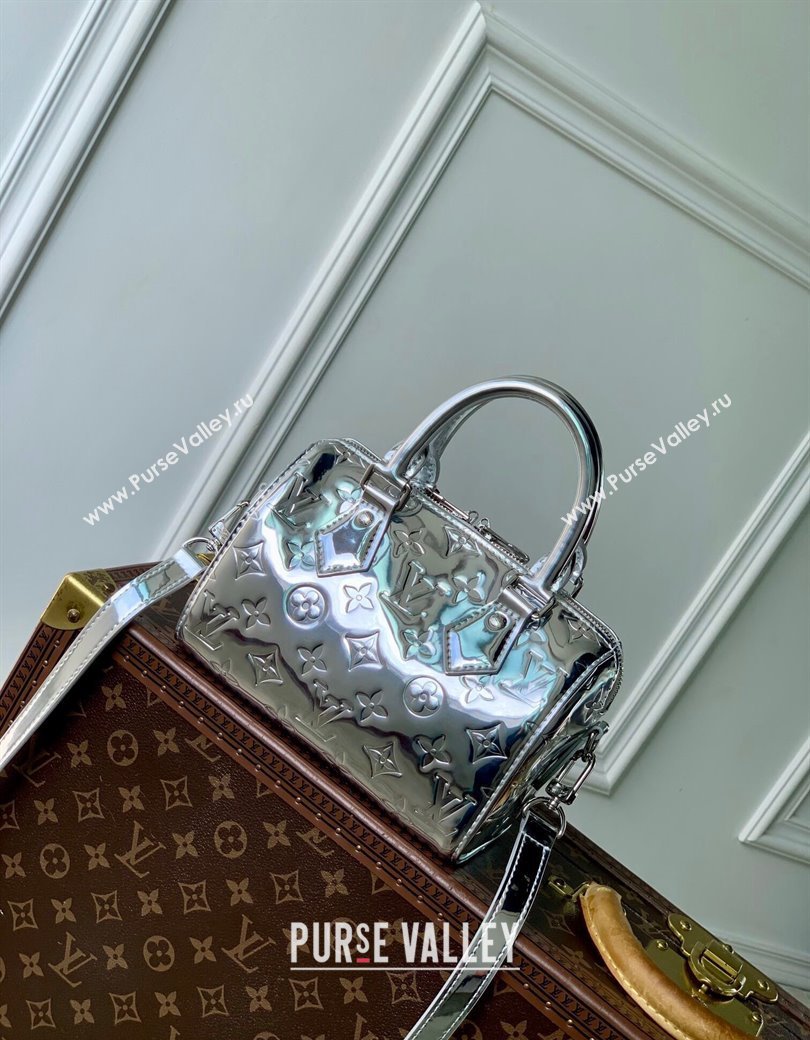 Louis Vuitton Speedy Bandouliere 20 Bag in Silver Monogram Leather M11987 2024 (KI-241210024)