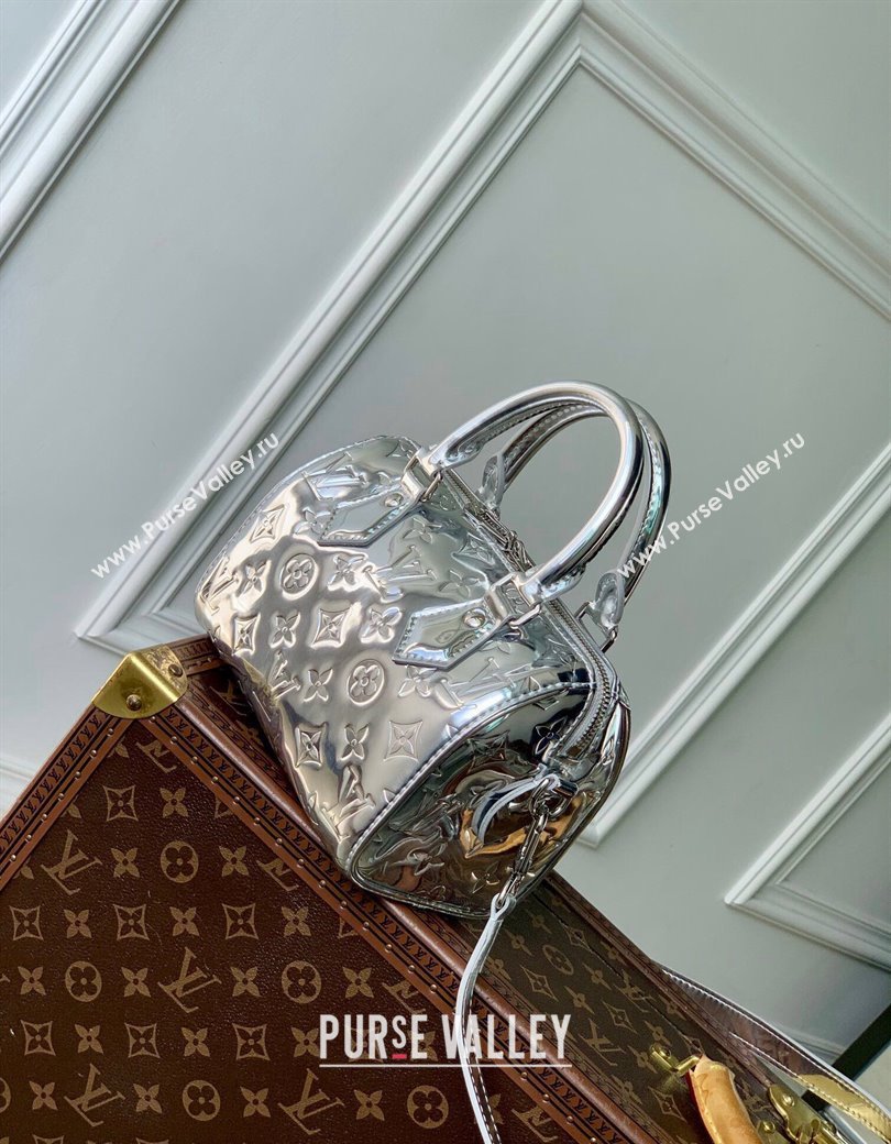 Louis Vuitton Speedy Bandouliere 20 Bag in Silver Monogram Leather M11987 2024 (KI-241210024)