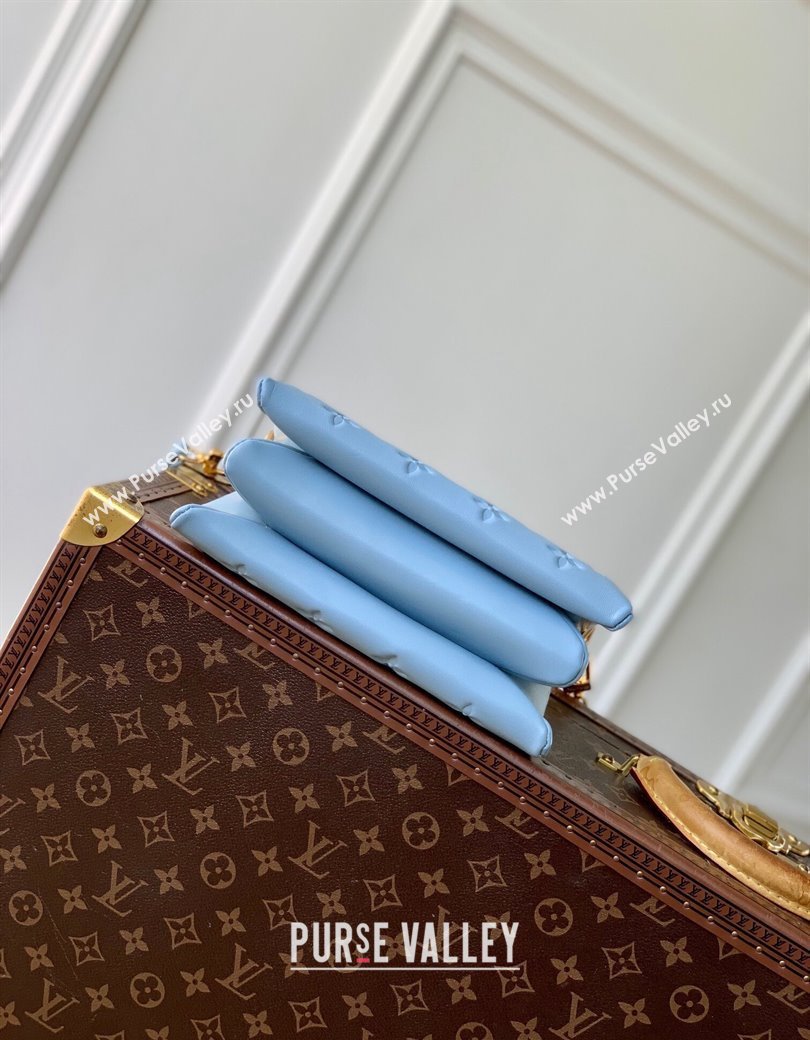 Louis Vuitton Coussin BB Bag in Monogram Puffy Lambskin M24338 Light Blue 2024 (KI-241209071)