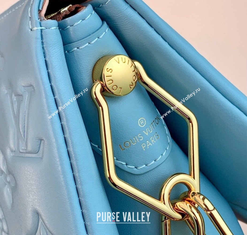 Louis Vuitton Coussin BB Bag in Monogram Puffy Lambskin M24338 Light Blue 2024 (KI-241209071)