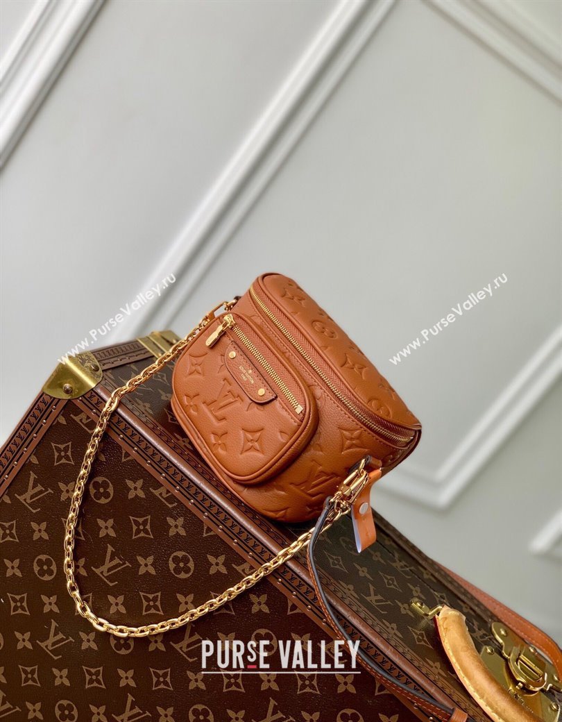 Louis Vuitton Mini Bumbag in Monogram Empreinte Embossed Leather M83275 Cognac Brown 2024 (KI-241210033)