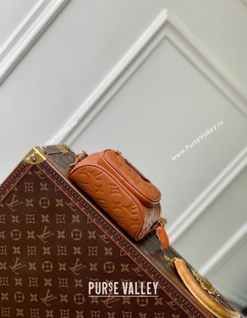 Louis Vuitton Mini Bumbag in Monogram Empreinte Embossed Leather M83275 Cognac Brown 2024 (KI-241210033)