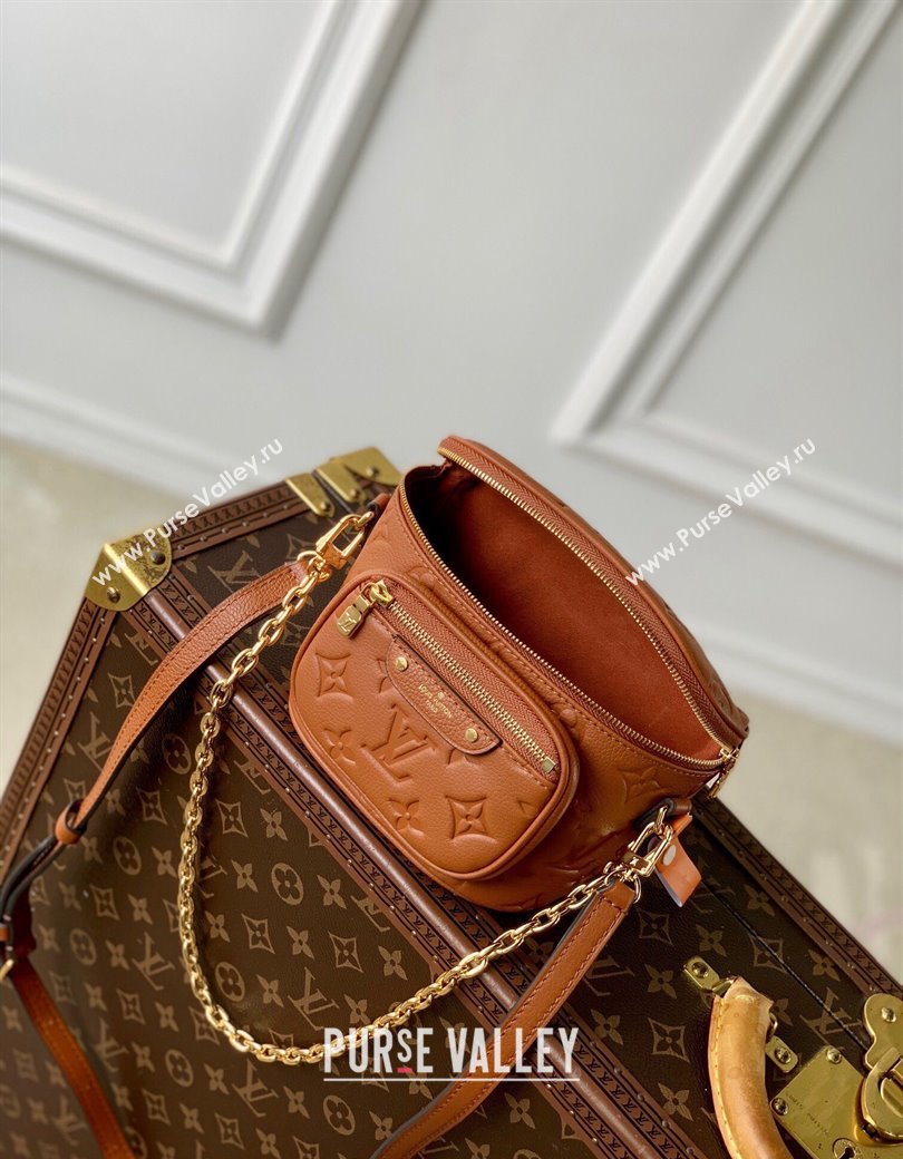 Louis Vuitton Mini Bumbag in Monogram Empreinte Embossed Leather M83275 Cognac Brown 2024 (KI-241210033)