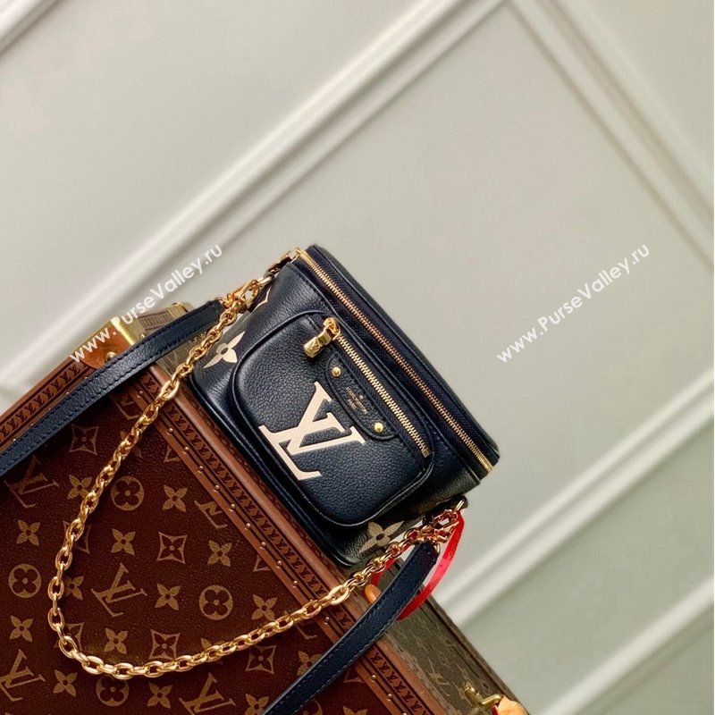 Louis Vuitton Mini Bumbag in Monogram Empreinte Leather M46917 Black/Cream Beige 2024 (KI-241210032)