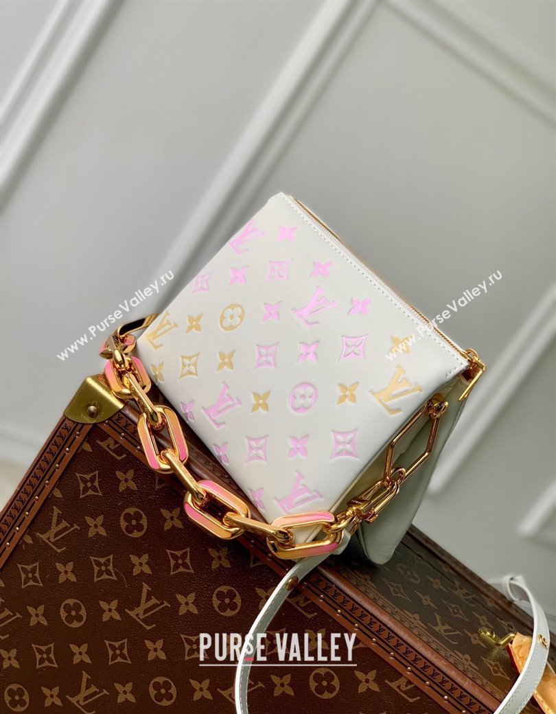 Louis Vuitton Coussin BB Bag in Monogram Puffy Lambskin M11727 White 2024 (KI-241209072)