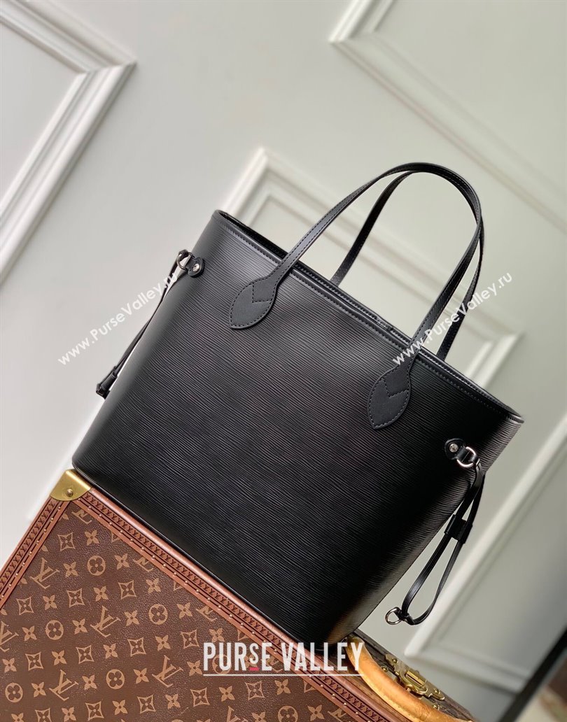 Louis Vuitton Neverfull MM Tote bag in Epi Leather M11930 Black 2024 (KI-241209074)