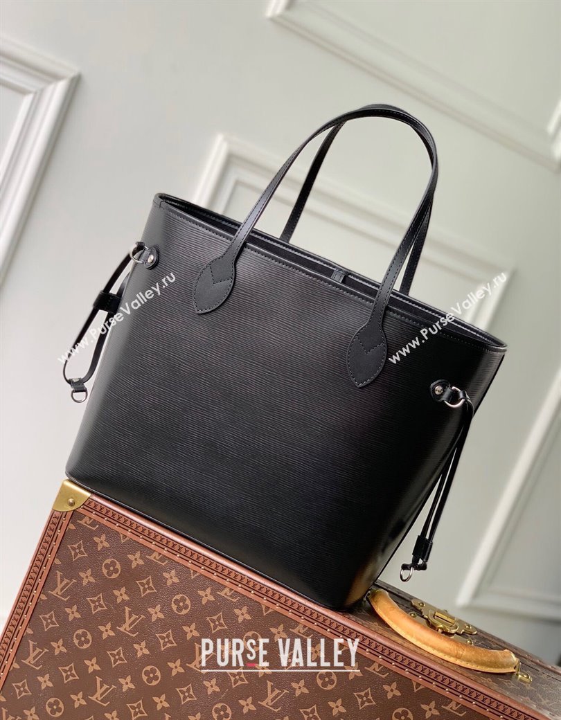 Louis Vuitton Neverfull MM Tote bag in Epi Leather M11930 Black 2024 (KI-241209074)