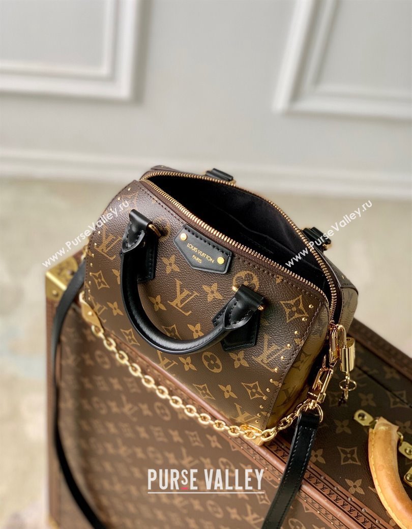 Louis Vuitton Speedy Trunk 20 bag in Monogram canvas with Studs M13146 2024 (KI-241210042)