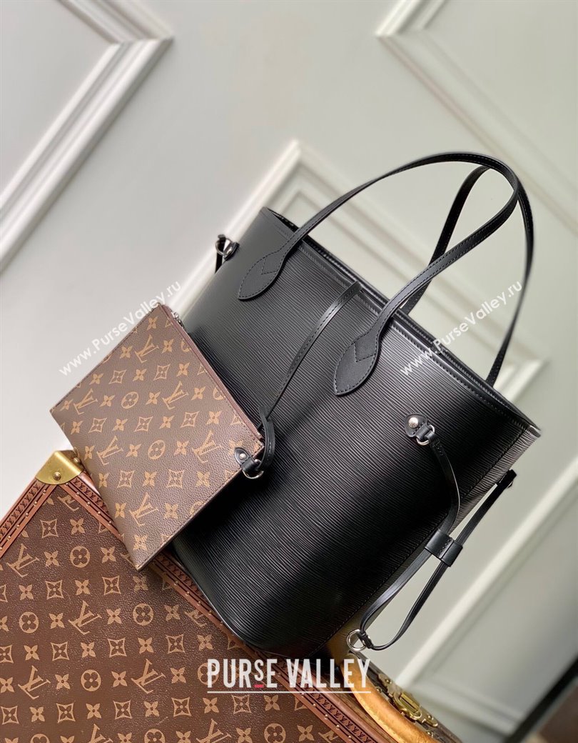 Louis Vuitton Neverfull MM Tote bag in Epi Leather M11930 Black 2024 (KI-241209074)