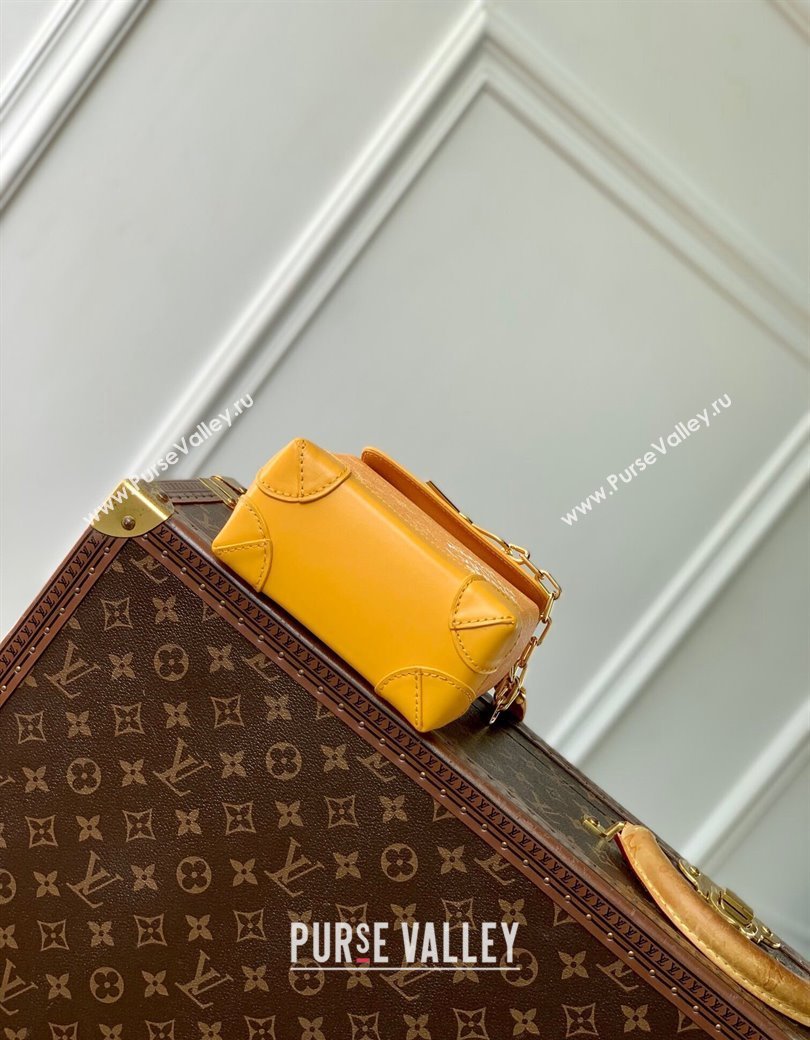 Louis Vuitton Mens Nano Steamer Mini Bag in Yellow Monogram Heritage Canvas M12655 2024 (KI-241210045)