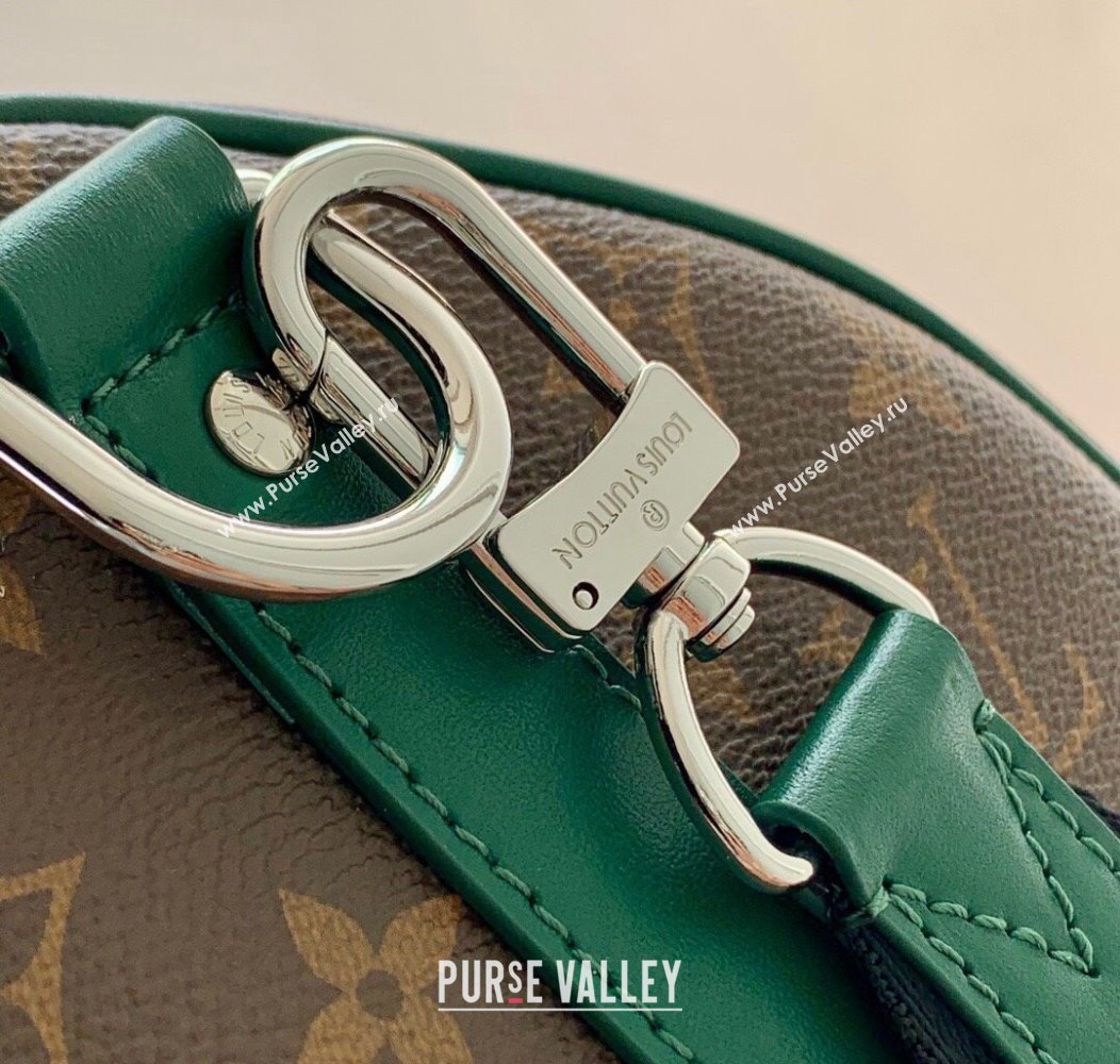 Louis Vuitton Mens Keepall Bandouliere 35 bag in Monogram Macassar Canvas M12765 Borneo Green 2024 (KI-241210046)