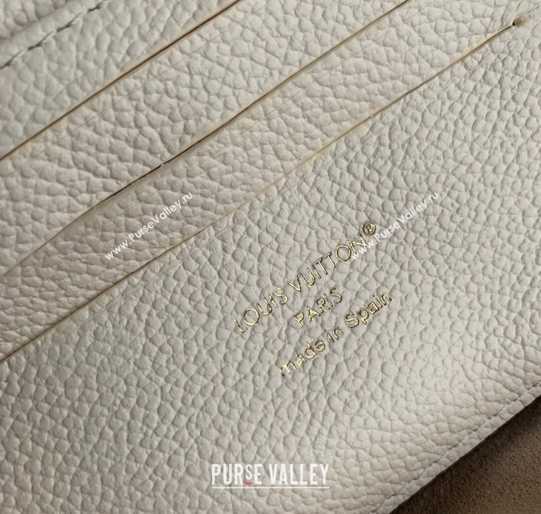 Louis Vuitton Nano Madeleine Top Handle Bag in Supple Grained Leather M12145 Cream White 2024 (KI-241210048)