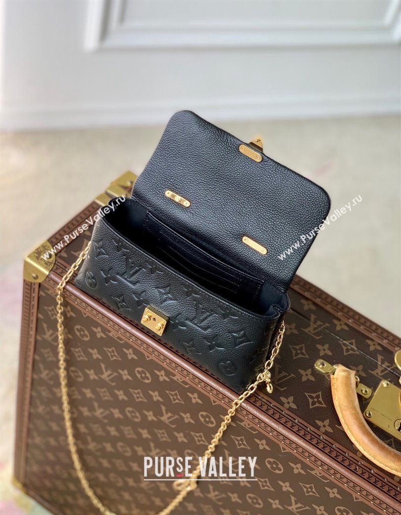 Louis Vuitton Nano Madeleine Top Handle Bag in Supple Grained Leather M12144 Black 2024 (KI-241210050)