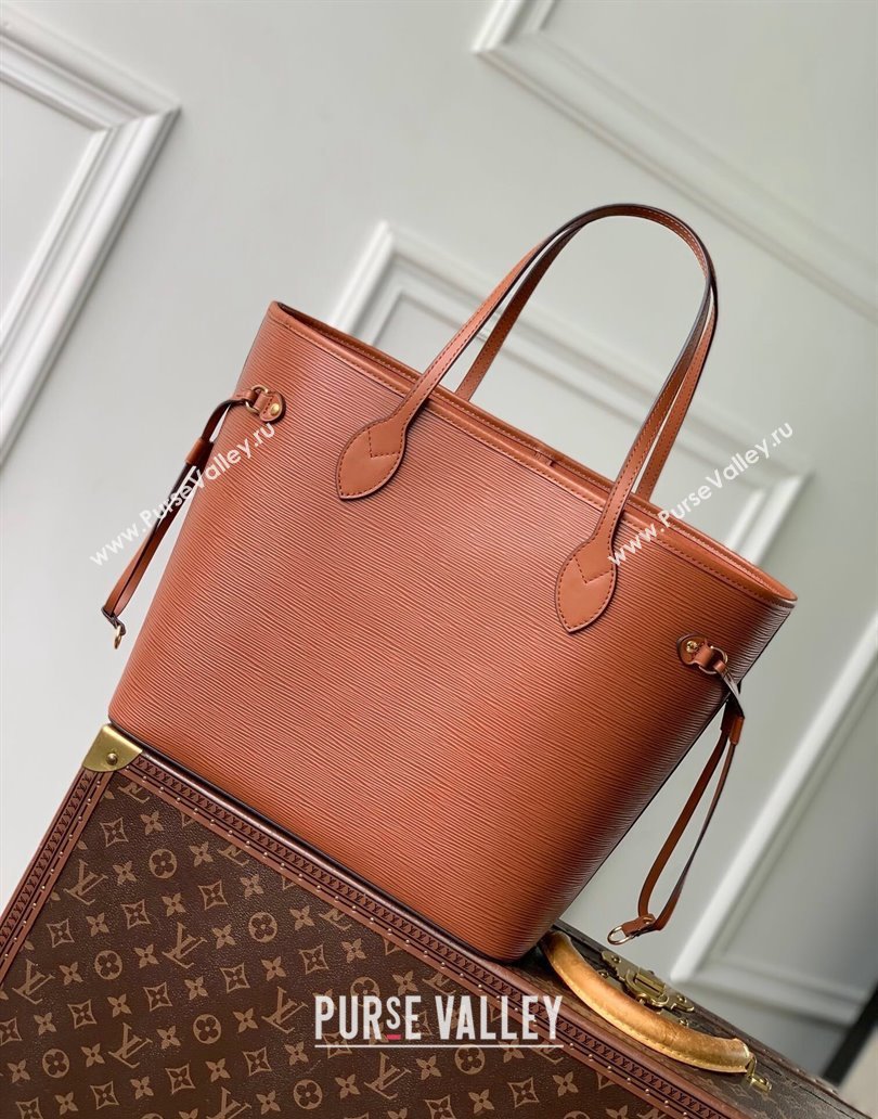 Louis Vuitton Neverfull MM Tote bag in Epi Leather M12467 Kenyan Fauve Brown 2024 (KI-241209075)