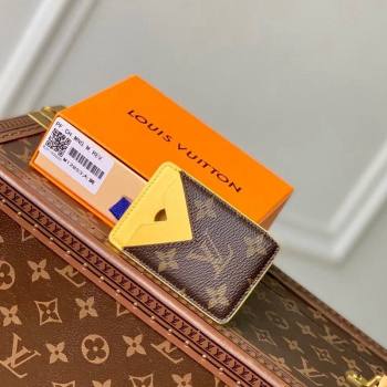 Louis Vuitton Porte-Cartes Magnet Card Holder M12853 Yellow2 2024 (KI-241210051)