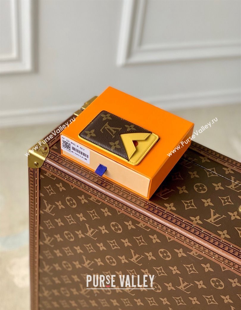 Louis Vuitton Porte-Cartes Magnet Card Holder M12853 Yellow2 2024 (KI-241210051)