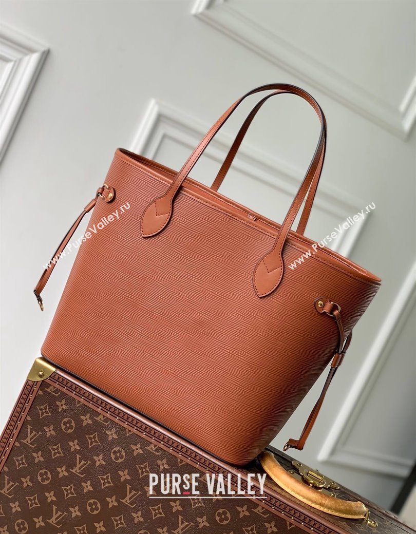 Louis Vuitton Neverfull MM Tote bag in Epi Leather M12467 Kenyan Fauve Brown 2024 (KI-241209075)