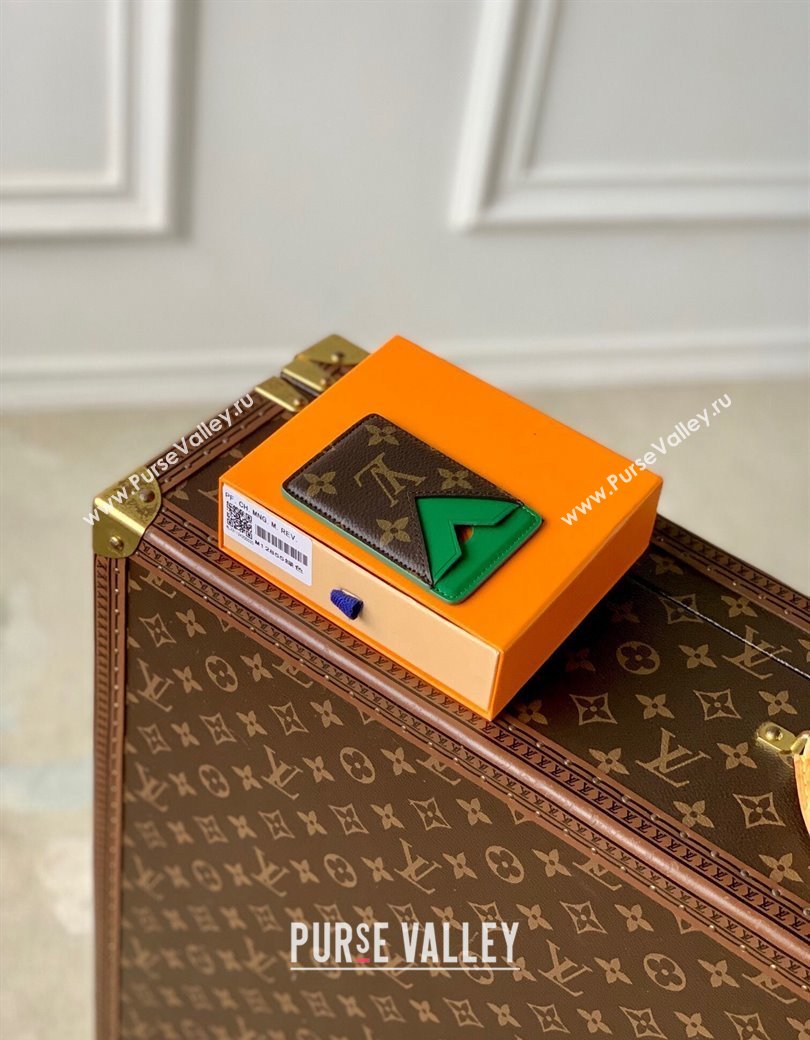 Louis Vuitton Porte-Cartes Magnet Card Holder M12855 Green 2024 (KI-241210052)