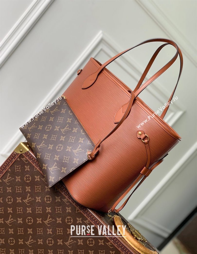 Louis Vuitton Neverfull MM Tote bag in Epi Leather M12467 Kenyan Fauve Brown 2024 (KI-241209075)