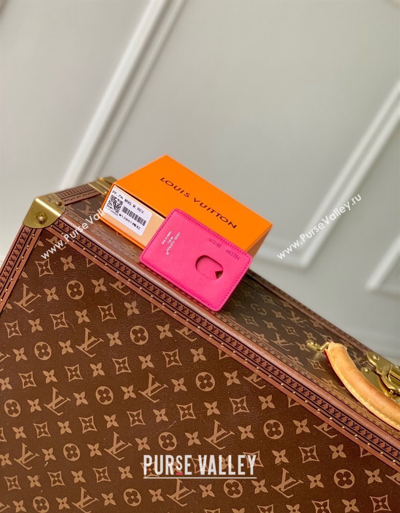 Louis Vuitton Porte-Cartes Magnet Card Holder M12851 Pondichery Pink 2024 (KI-241210053)