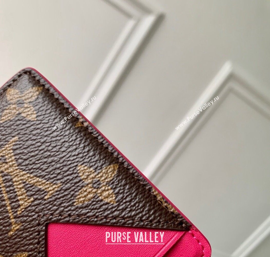 Louis Vuitton Porte-Cartes Magnet Card Holder M12851 Pondichery Pink 2024 (KI-241210053)