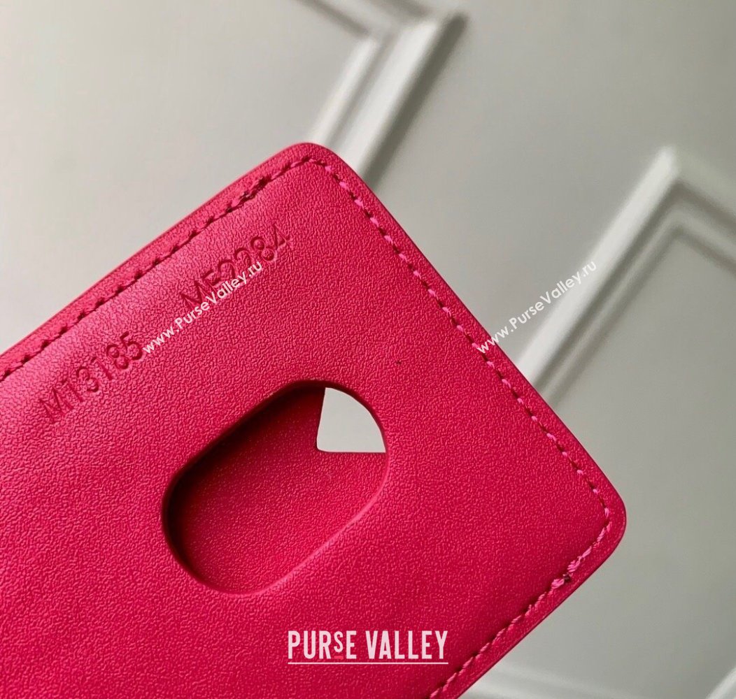 Louis Vuitton Porte-Cartes Magnet Card Holder M12851 Pondichery Pink 2024 (KI-241210053)