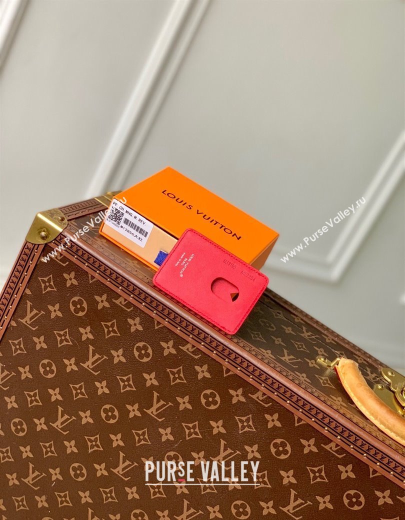 Louis Vuitton Porte-Cartes Magnet Card Holder M12856 Bright Red 2024 (KI-241210054)