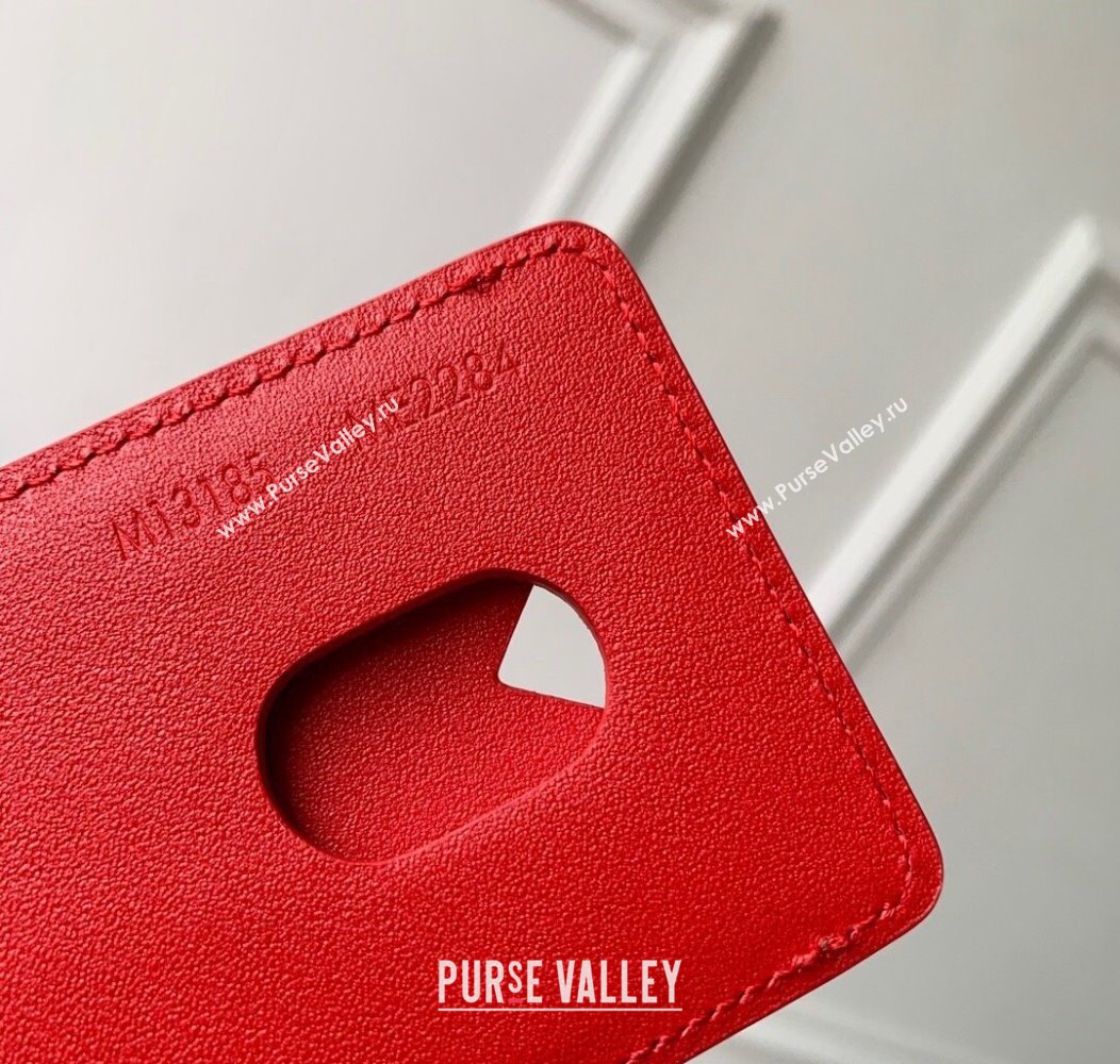 Louis Vuitton Porte-Cartes Magnet Card Holder M12856 Bright Red 2024 (KI-241210054)