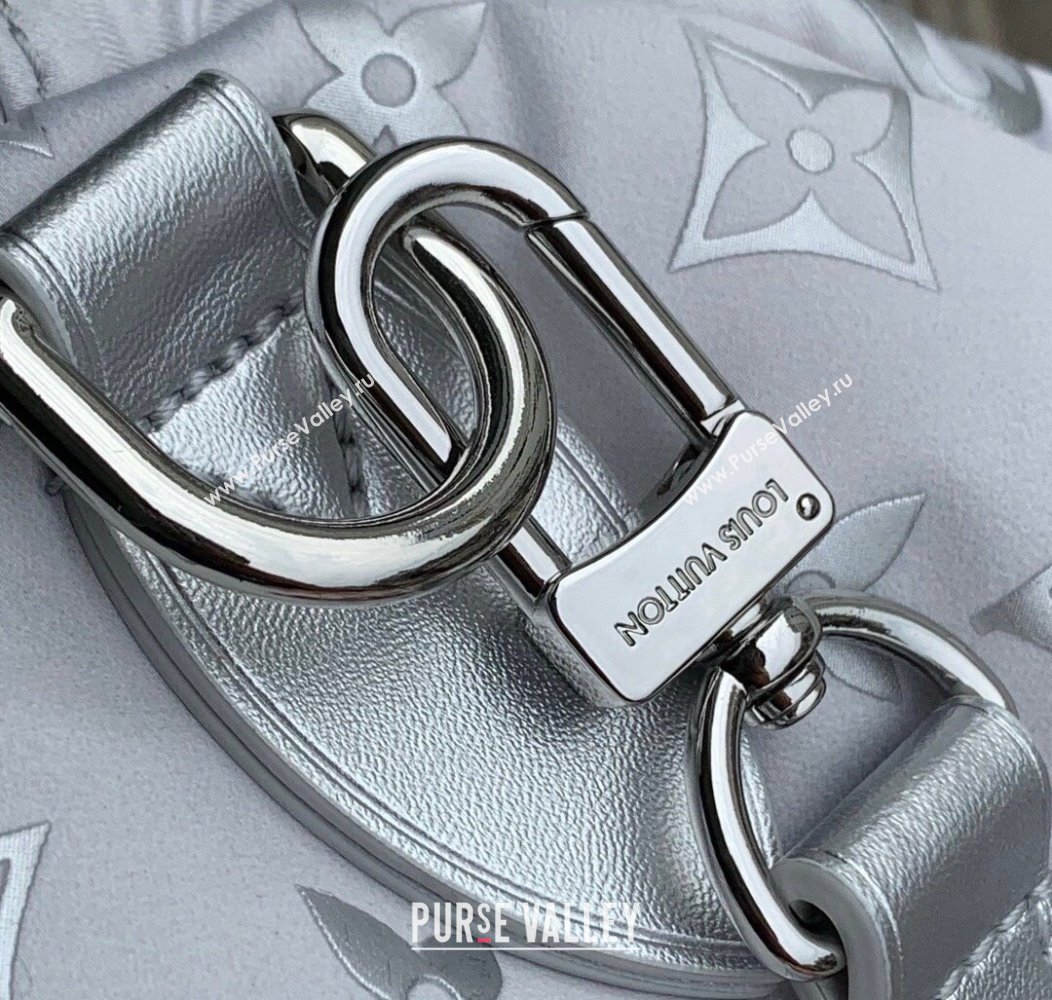 Louis Vuitton Speedy Bandouliere 25 Bag in Frost Gradient Silver Monogram Nylon M11848 2024 (KI-241210058)