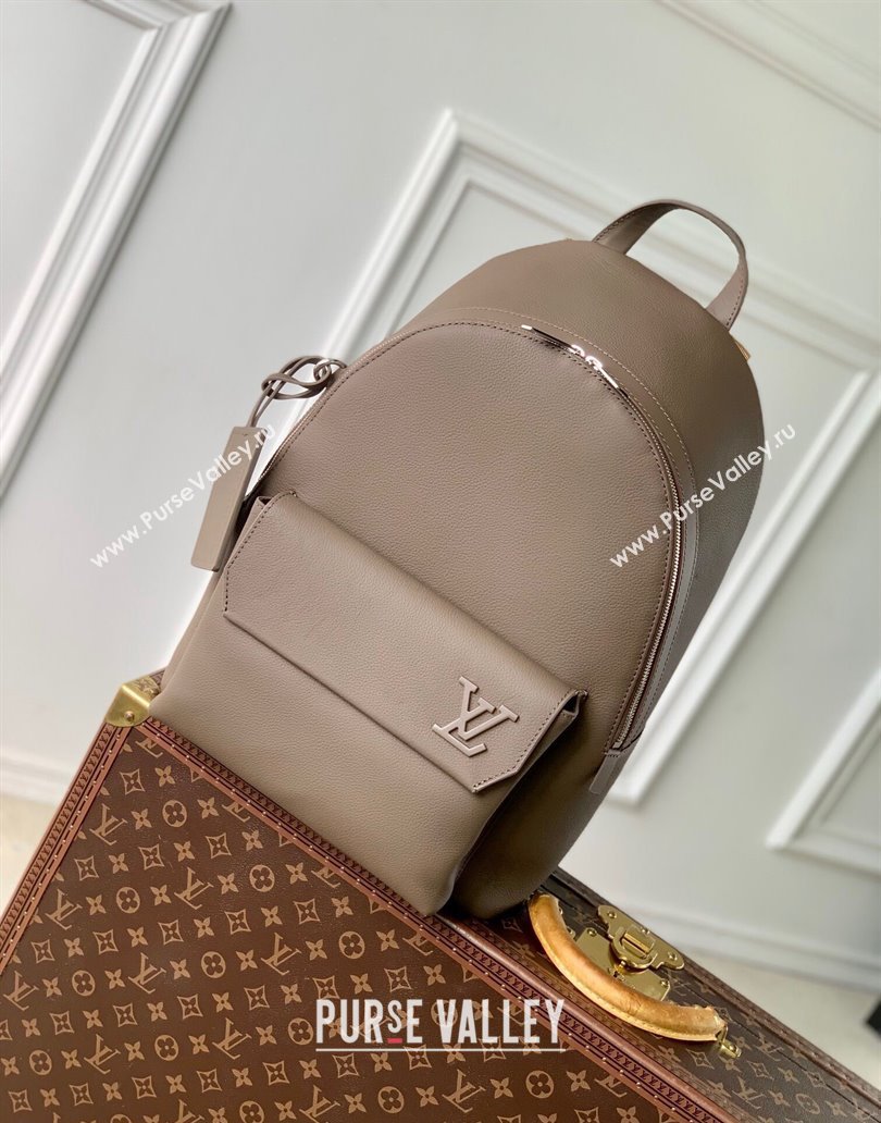 Louis Vuitton Mens Takeoff Backpack Bag in Cowhide Leather M11625 Moka Brown 2024 (KI-241210061)