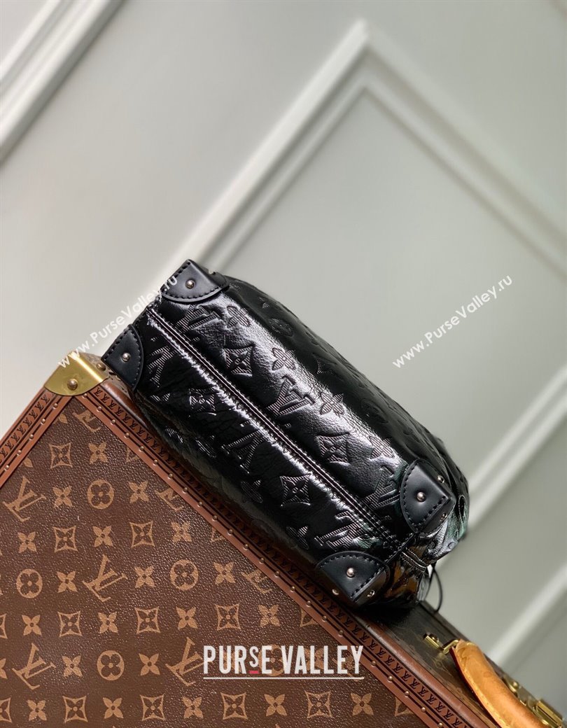 Louis Vuitton Noe Trunk PM Bucket Bag in Black Monogram Leather M13484 Cruise 2025 (KI-241210063)