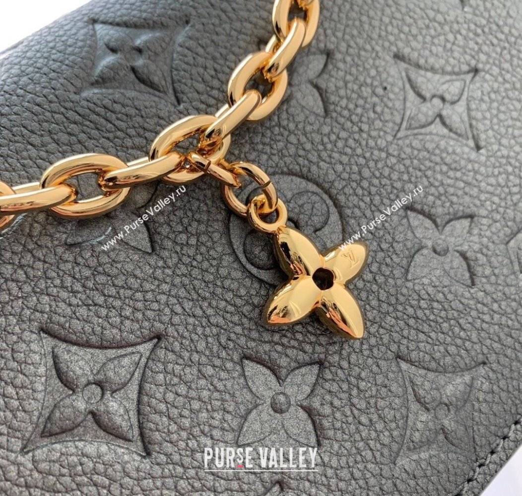 Louis Vuitton Wallet On Chain Metis Mini Bag in Monogram Empreinte Leather M12716 Gun Metal 2024 (KI-241210071)