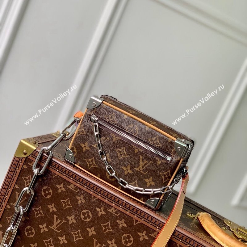 Louis Vuitton Mini Soft Trunk Bag in Monogram Canvas /Silver M12767 2024 (KI-241210073)