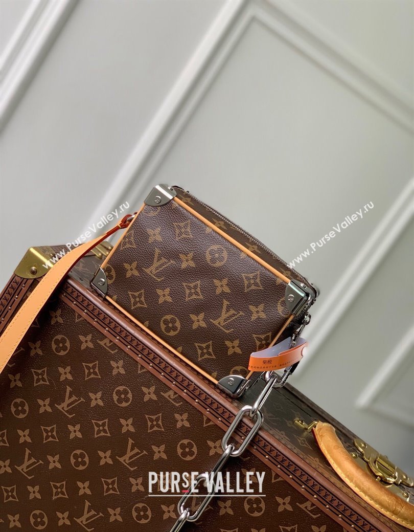 Louis Vuitton Mini Soft Trunk Bag in Monogram Canvas /Silver M12767 2024 (KI-241210073)