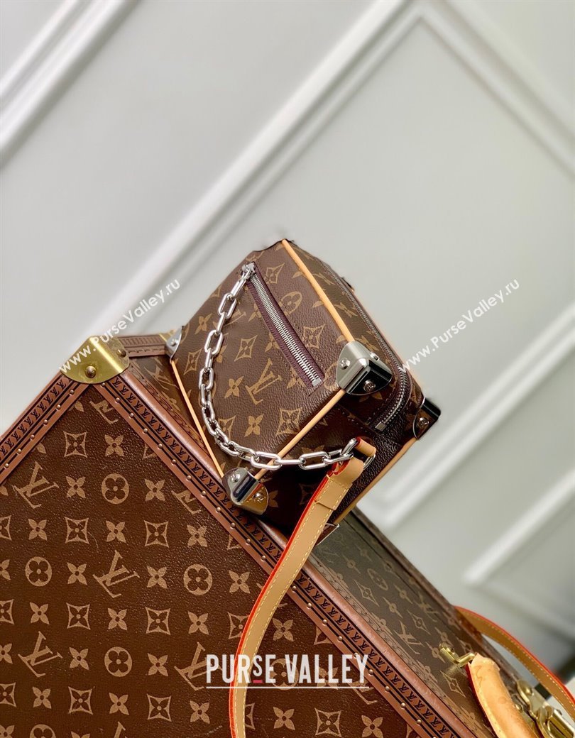 Louis Vuitton Mini Soft Trunk Bag in Monogram Canvas /Silver M12767 2024 (KI-241210073)