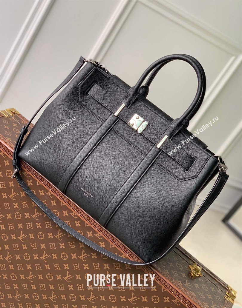 Louis Vuitton Georges Tote MM bag in Calfskin M23153 Black 2024 (KI-241210076)