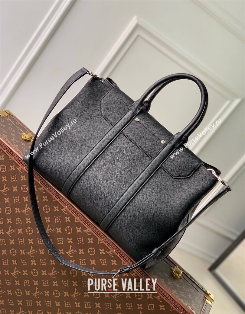 Louis Vuitton Georges Tote MM bag in Calfskin M23153 Black 2024 (KI-241210076)