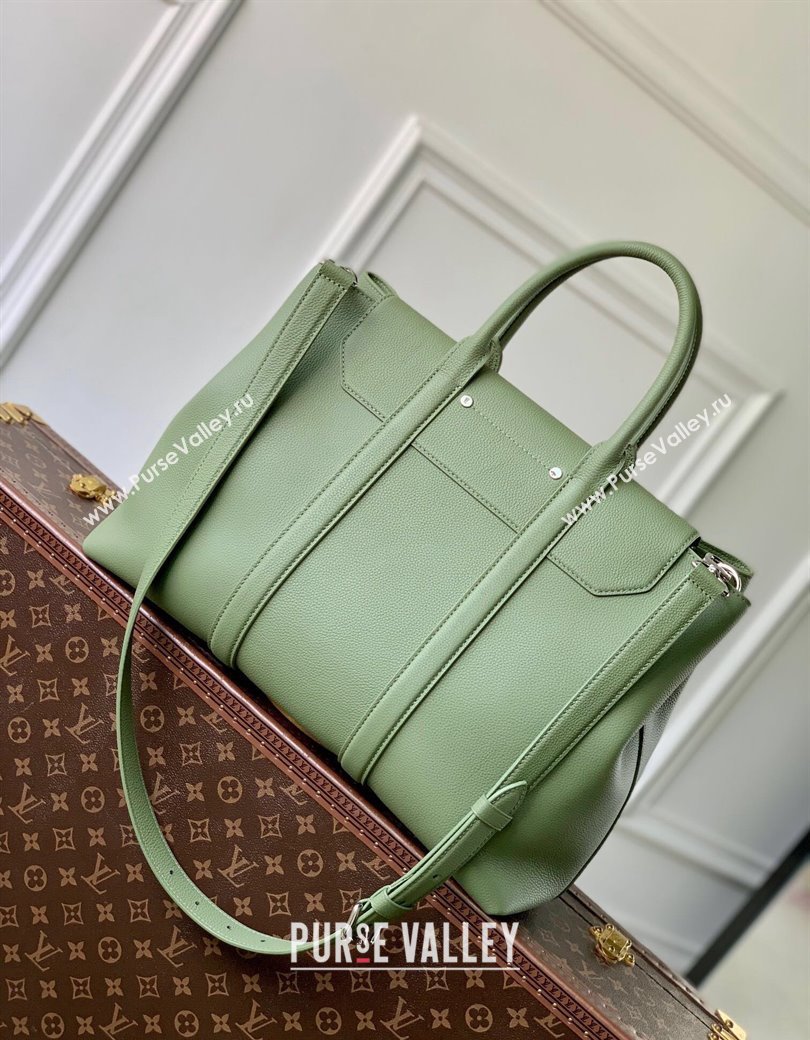 Louis Vuitton Georges Tote MM bag in Calfskin M23154 Green 2024 (KI-241210077)