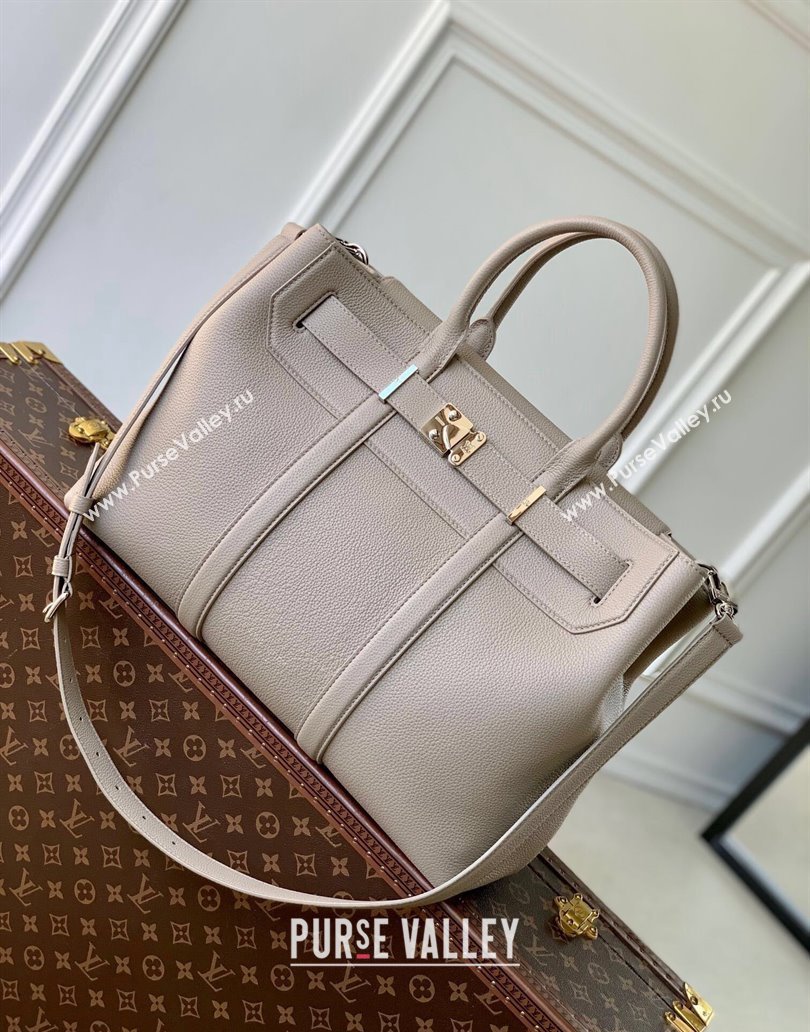 Louis Vuitton Georges Tote MM bag in Calfskin M11664 Grey 2024 (KI-241210078)