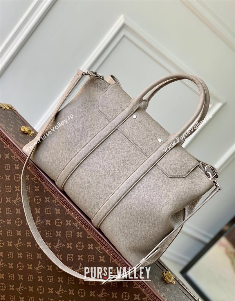 Louis Vuitton Georges Tote MM bag in Calfskin M11664 Grey 2024 (KI-241210078)