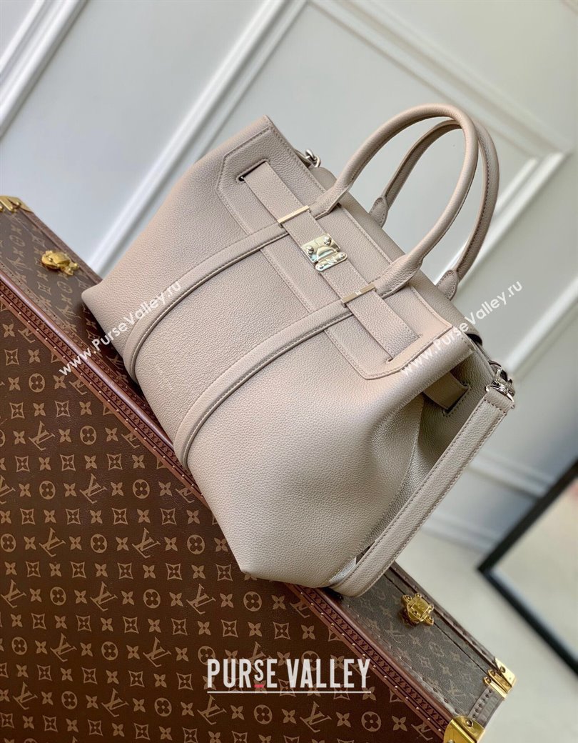 Louis Vuitton Georges Tote MM bag in Calfskin M11664 Grey 2024 (KI-241210078)