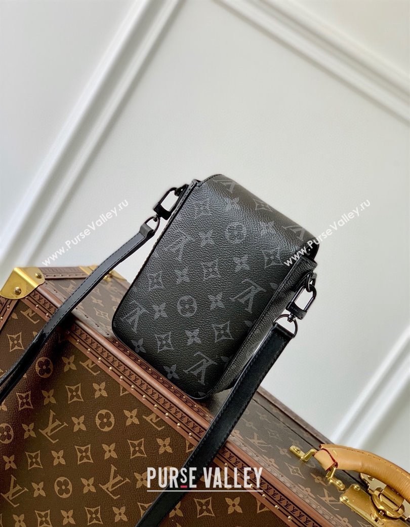 Louis Vuitton S-Lock Vertical Wearable Wallet in Black Monogram Canvas M81522 2024 (KI-241210080)