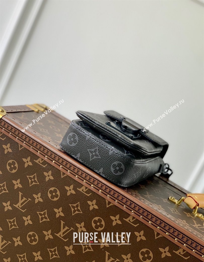 Louis Vuitton S-Lock Vertical Wearable Wallet in Black Monogram Canvas M81522 2024 (KI-241210080)