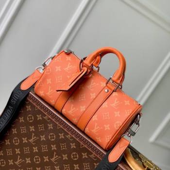 Louis Vuitton Keepall Bandouliere 25 Bag in Monogram Canvas M31044 Orange 2024 (KI-241210081)