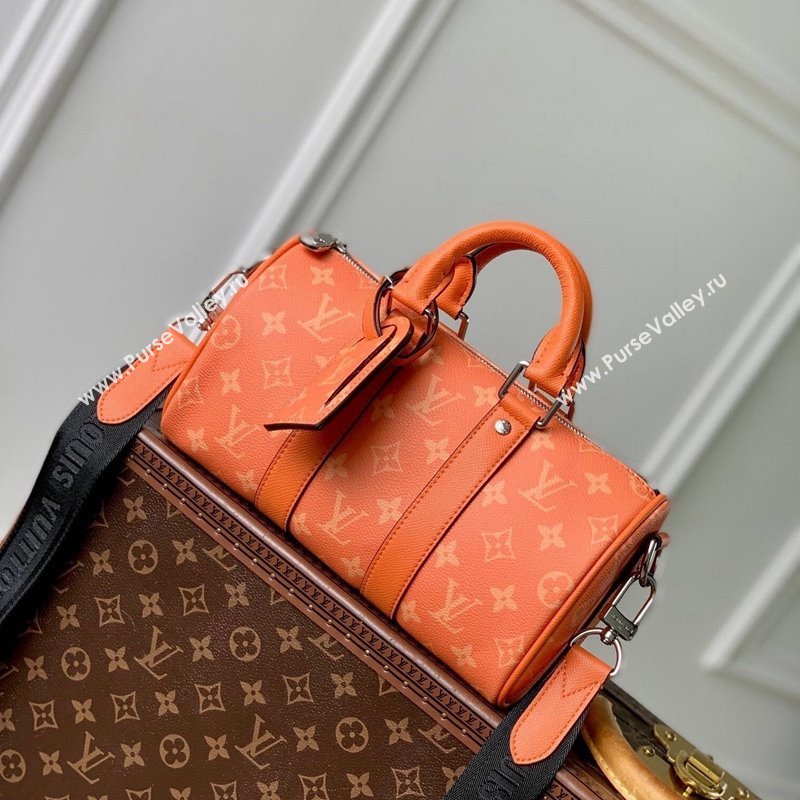 Louis Vuitton Keepall Bandouliere 25 Bag in Monogram Canvas M31044 Orange 2024 (KI-241210081)