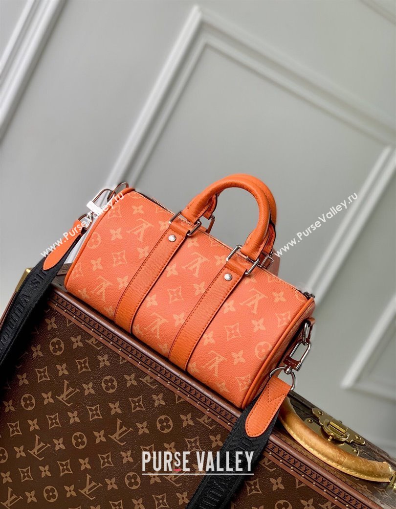Louis Vuitton Keepall Bandouliere 25 Bag in Monogram Canvas M31044 Orange 2024 (KI-241210081)
