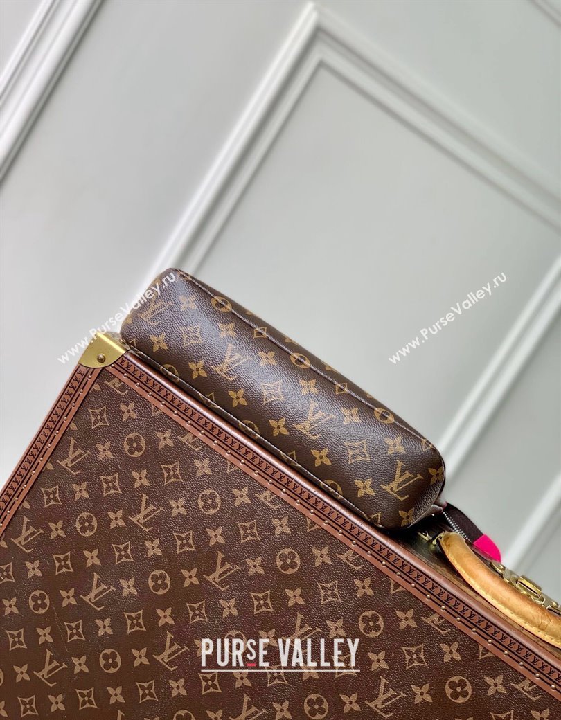 Louis Vuitton Pochette Voyage Souple Pouch in Monogram Macassar Canvas M13356 Pondichery Pink 2024 (KI-241210085)