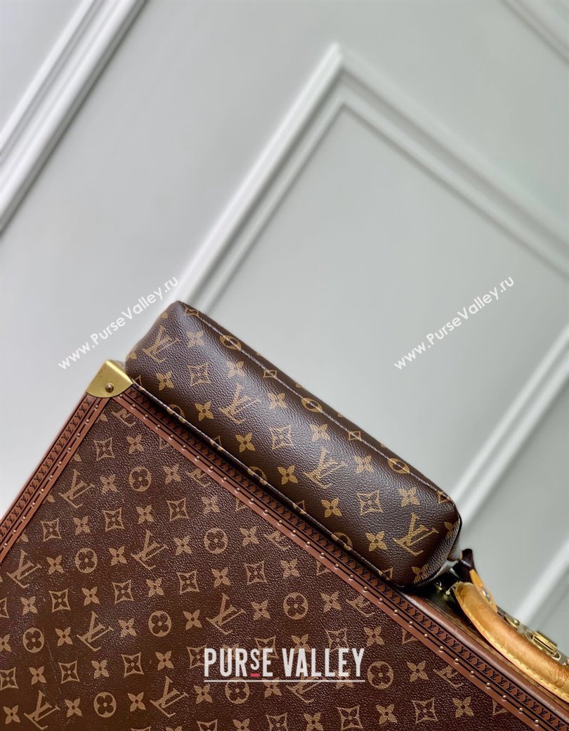 Louis Vuitton Pochette Voyage Souple Pouch in Monogram Macassar Canvas M13198 Safran Yellow 2024 (KI-241210086)