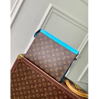 Louis Vuitton Pochette Voyage MM Pouch in Monogram Macassar Canvas M12815 Gaston Blue 2024 (KI-241210091)