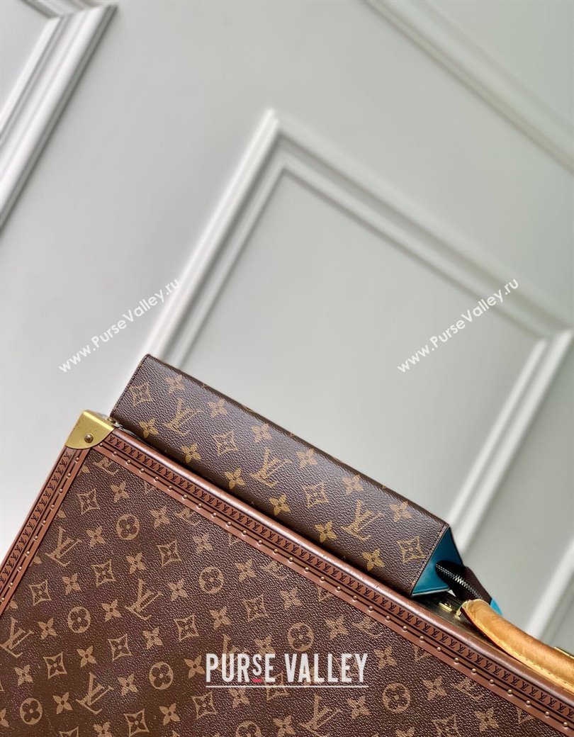 Louis Vuitton Pochette Voyage MM Pouch in Monogram Macassar Canvas M12815 Gaston Blue 2024 (KI-241210091)